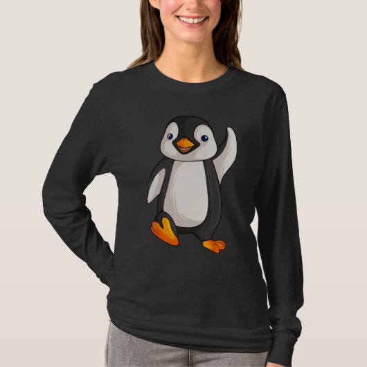 ペンギンキッズボーイズガールズウィメンズ Tシャツ (正面)