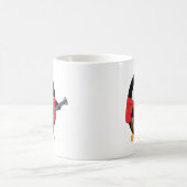 ペンギンギターミュージシャンかわいい コーヒーマグカップ (中央)