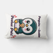 ペンギンクッキーかわいい漫画のキャラクターのスナック ランバークッション (正面)