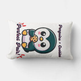 ペンギンクッキーかわいい漫画のキャラクターのスナック ランバークッション