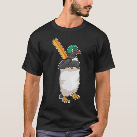 ペンギンクリケットクリケットこうもり Tシャツ (正面)