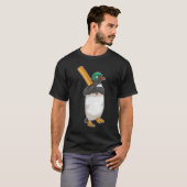 ペンギンクリケットクリケットこうもり Tシャツ (正面フル)