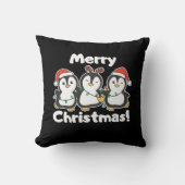 ペンギンクリスマスの動物かわいいペンギン クッション (正面)