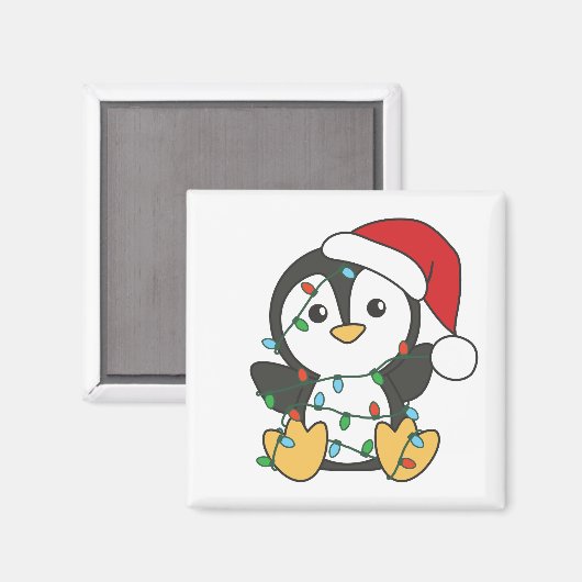 ペンギンクリスマスウィンターアニマルズホリデーペンギン マグネット (正面/裏面)