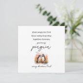 ペンギンクリスマスカードの夫の妻 シーズンカード (スタンド正面)