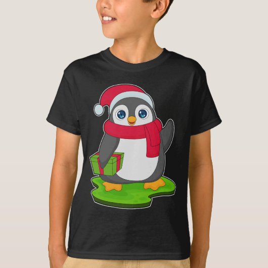 ペンギンクリスマススカーフ Tシャツ (正面)