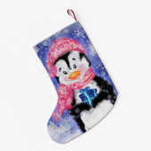 ペンギンクリスマスストッキング スモールクリスマスストッキング (裏面 (吊り時))