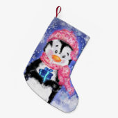 ペンギンクリスマスストッキング スモールクリスマスストッキング (正面 (吊り時))