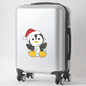 ペンギンクリスマススノーウィンターアニマルペンギン シール (スーツケース)