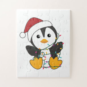 ペンギンクリスマススノーウィンターアニマルペンギン ジグソーパズル