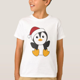 ペンギンクリスマススノーウィンターアニマルペンギン Tシャツ