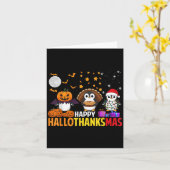 ペンギンクリスマスハロウィーンの衣装ハッピーハロタ カード (黄色い花)
