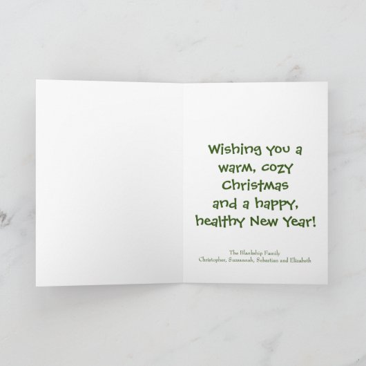 ペンギンクリスマスパラダイスアートカスタム シーズンカード (内部)