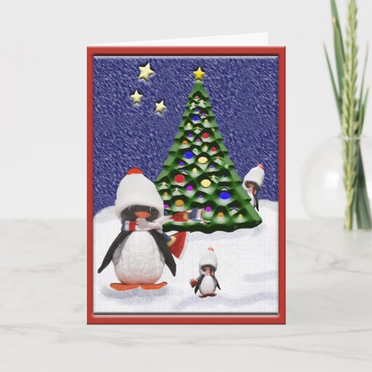 ペンギンクリスマスパラダイスアートカスタム シーズンカード (正面)