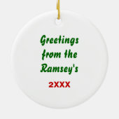 ペンギンクリスマスパラダイス セラミックオーナメント (裏面)