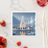 ペンギンクリスマスパーティー スタンダードカクテルナプキン (インサイチュ)