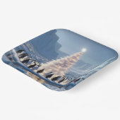 ペンギンクリスマスパーティー ペーパープレート (傾斜あり)