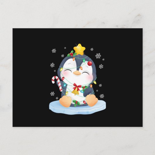 ペンギンクリスマスメリークリスマス 案内ポストカード (正面)