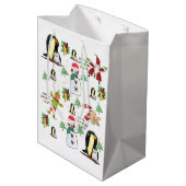 ペンギンクリスマス抱き枕 ミディアムペーパーバッグ (裏面アングル)