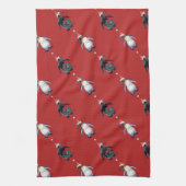 ペンギンクリスマス キッチンタオル (縦)