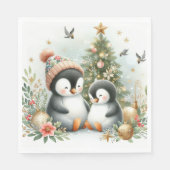 ペンギンクリスマス スタンダードランチョンナプキン (正面)