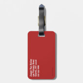 ペンギンクリスマス ラゲッジタグ (裏面縦)