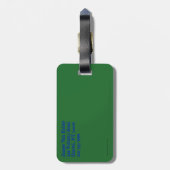 ペンギンクリスマス ラゲッジタグ (裏面縦)