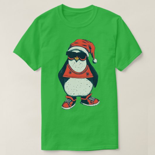 ペンギンクリスマス Tシャツ (デザイン正面)