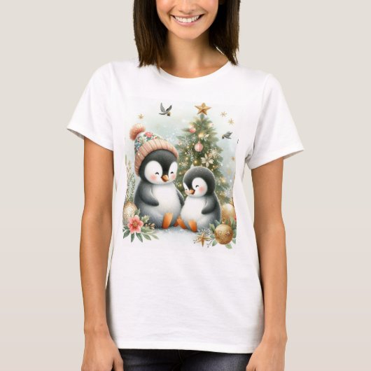 ペンギンクリスマス Tシャツ (正面)