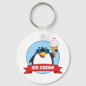 ペンギンクールホールディングアイスクリーム キーホルダー (裏面)