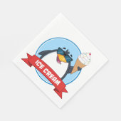 ペンギンクールホールディングアイスクリーム スタンダードランチョンナプキン (角)