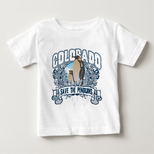ペンギンコロラド州 ベビーTシャツ (正面)