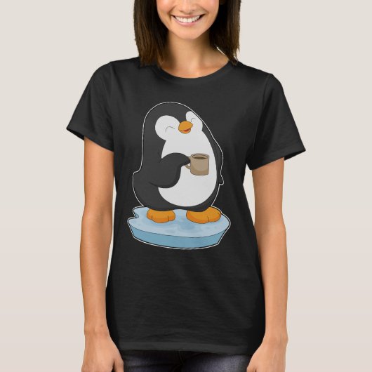 ペンギンコーヒーカップ Tシャツ (正面)