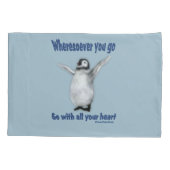 ペンギンコ感動的シウス引用文 枕カバー (裏面)