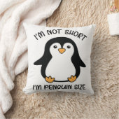 ペンギンサイズの私、背の低い女の子の日 クッション (ブランケット)