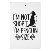 ペンギンサイズの私、背の低い女の子の日 ミニクリップボード (裏面)