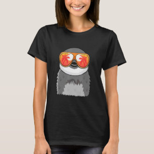 ペンギンサングラスビーチサマープールパーティーペンギン Tシャツ