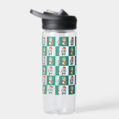 ペンギンサンタウォーターカラーメリークリスマスパターン ウォーターボトル (右面)