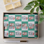 ペンギンサンタウォーターカラーメリークリスマスパターン 薄葉紙 (ギフト)