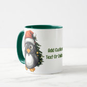 ペンギンサンタハットメリークリスマスファミリーマッチング マグカップ (正面左)