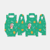 ペンギンサンタハッピーメリークリスマスツリーパターン フェイバーボックス (折り畳みなし)