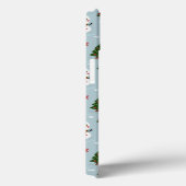 ペンギンサンタハッピーメリークリスマスツリーパターン Case-Mate iPhoneケース (裏面 / 右)