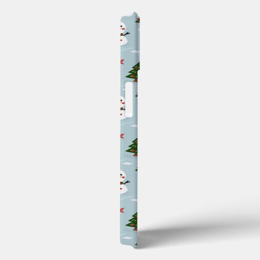 ペンギンサンタハッピーメリークリスマスツリーパターン Case-Mate iPhoneケース (裏面 / 右)