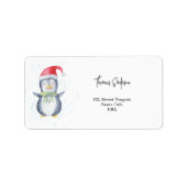 ペンギンサンタ ラベル (正面)
