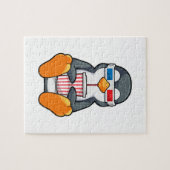 ペンギンシネマグラス飲みカップ ジグソーパズル (横)