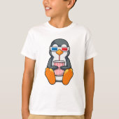 ペンギンシネマグラス飲みカップ Tシャツ (正面)