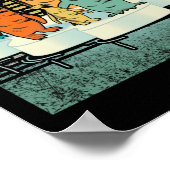 ペンギンシャツヴィンテージレトロスタイルペンギン ポスター (角)