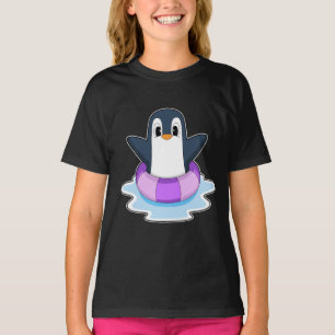 ペンギンスイミングライフブイ Tシャツ