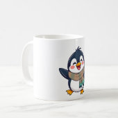 ペンギンスカーフおもしろいTシャツ コーヒーマグカップ (正面左)
