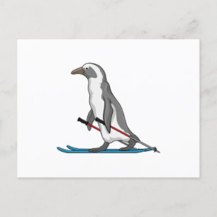 ペンギンスキーヤー ポストカード